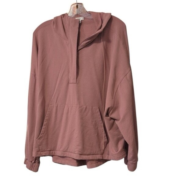 Knix Hoodie Pullover Pink LoOne fit fleece Hoodie Oversized Yoga Gym Sweatshirt - Picture 1 of 6